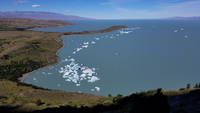 Viedma Lake with bits of Viedma Glacier (Category:  Backpacking)