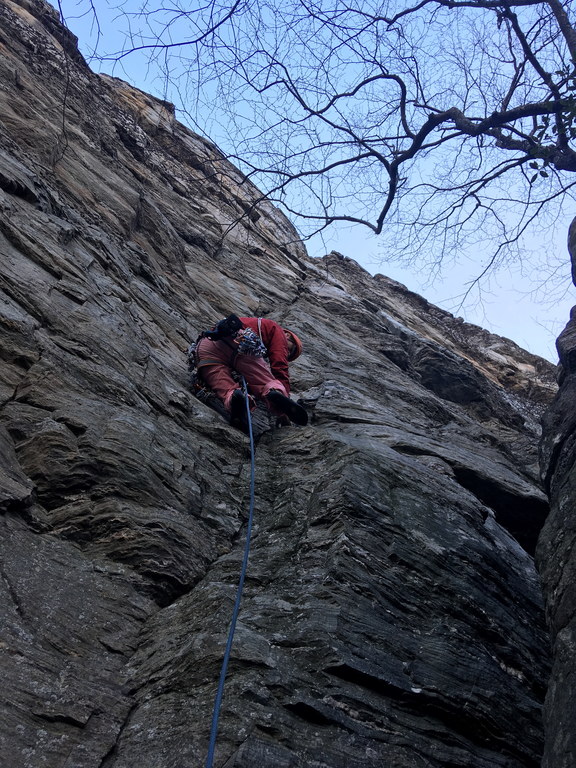 The Toxic Shock start to Dopey Duck (Category:  Rock Climbing)