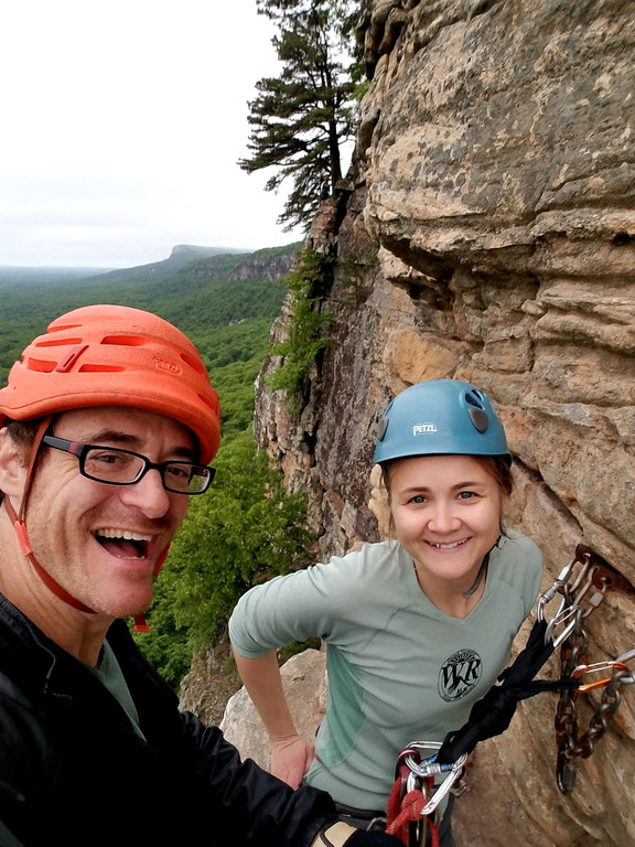 Atop Son of Easy O (Category:  Rock Climbing)