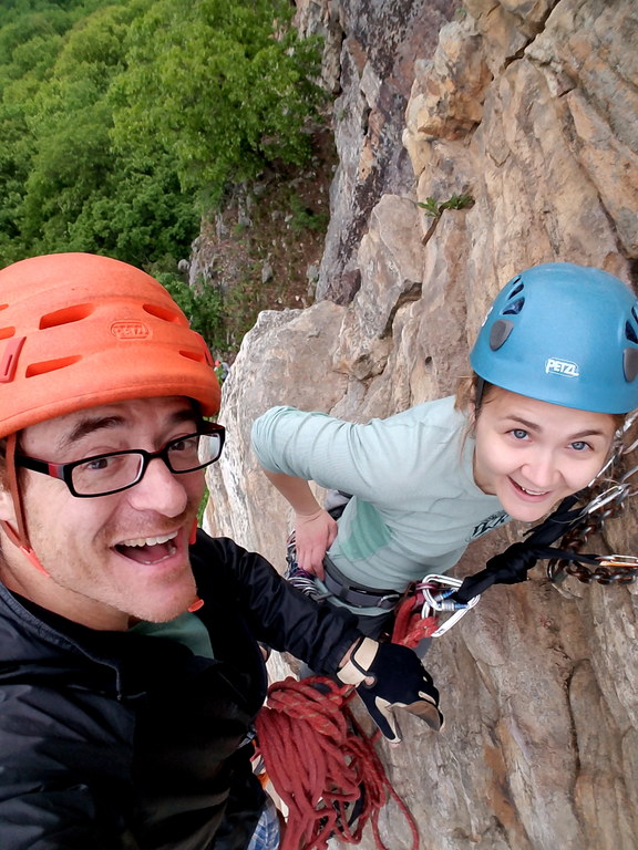 Atop Son of Easy O (Category:  Rock Climbing)