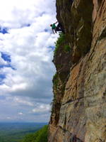 Me leading Yellow Ridge (Category:  Rock Climbing)