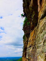 Me leading Yellow Ridge (Category:  Rock Climbing)