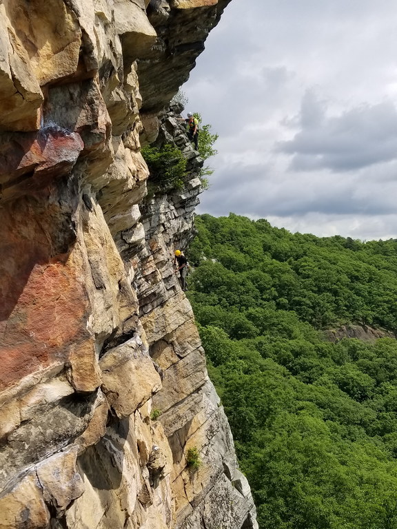 Erin and Aaron climbing Yellow Ridge (Category:  Rock Climbing)