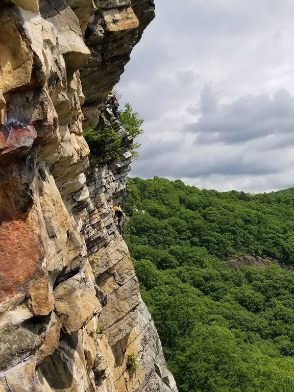 Erin and Aaron climbing Yellow Ridge (Category:  Rock Climbing)