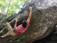 Primate. This is one of the best boulder problems I've ever tried. (Category:  Biking)