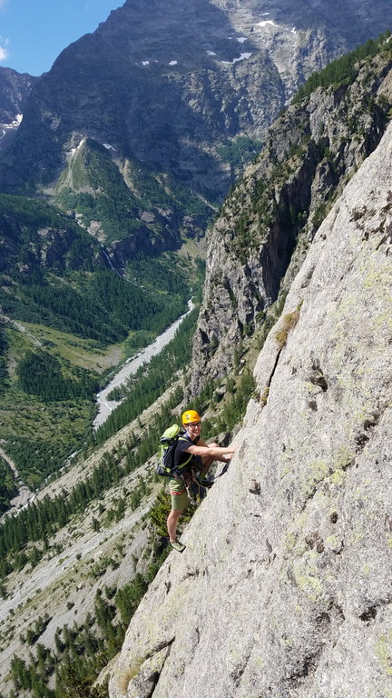 Climber on Palavar les Flots (Category:  Climbing)