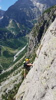 Climber on Palavar les Flots (Category:  Climbing)