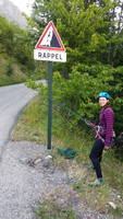 The rappel anchors in France are really easy to find (Category:  Climbing)