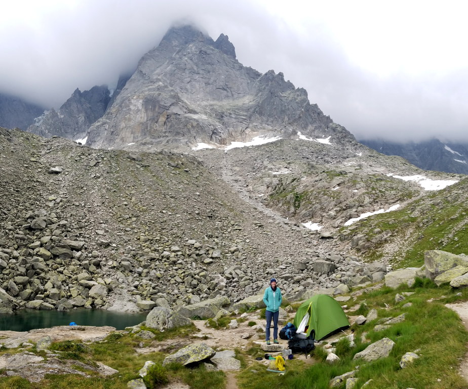 Our camp site at Lac Bleu (Category:  Climbing)