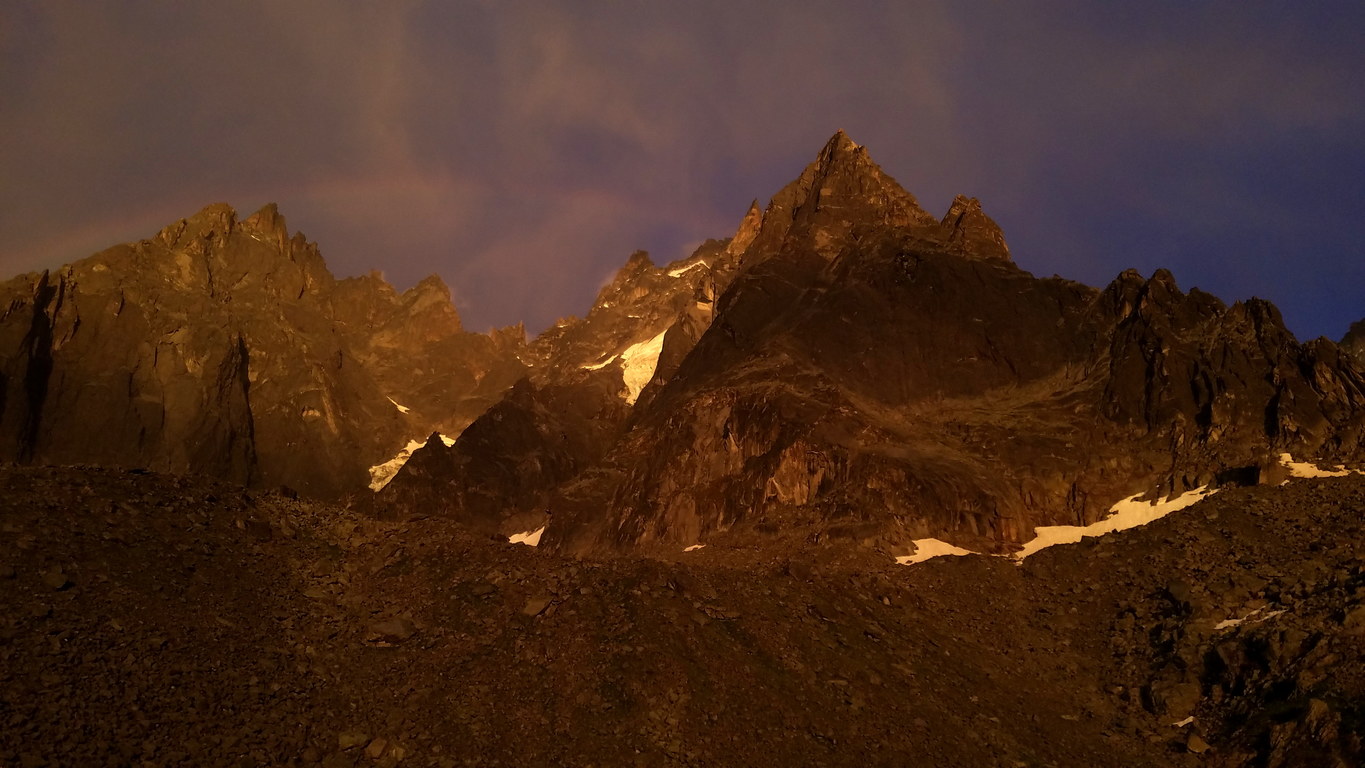 A big thunderstorm rolled through and then we were treated to sun (Category:  Climbing)