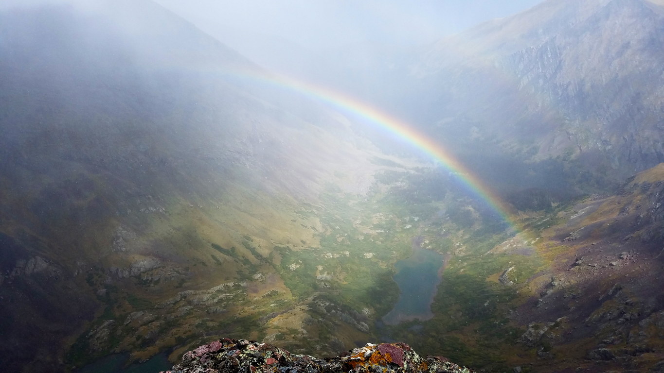 At least we got a double rainbow (Category:  Climbing)