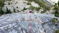Sammy coming up Royal Flush (Category:  Climbing)