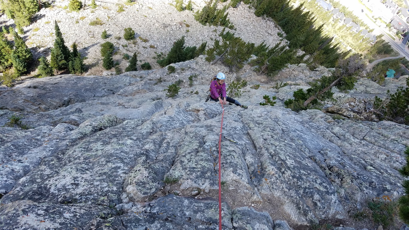 Sammy coming up Royal Flush (Category:  Climbing)