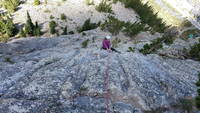 Sammy coming up Royal Flush (Category:  Climbing)