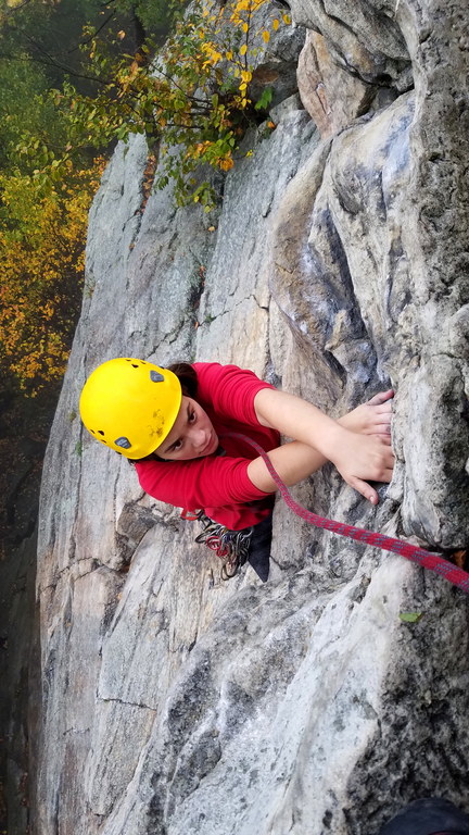 <del>Jackie climbing Emma</del> Emma climbing Jackie (Category:  Climbing)