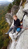 Emily atop Annie Oh (Category:  Climbing)