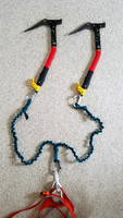 I made a pair of umbilicals so I wouldn't drop my tools in the Uncompahgre River. (Category:  Ice Climbing, Skiing)