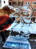 Ice noms Jackie! (Category:  Ice Climbing, Skiing)