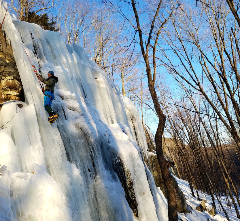 Climbing at Starbuck (Category:  Ice Climbing)