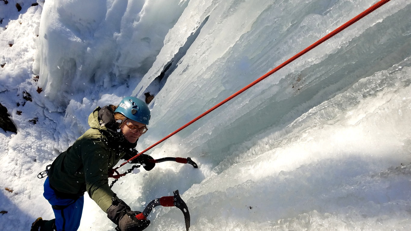 Climbing at Starbuck (Category:  Ice Climbing)