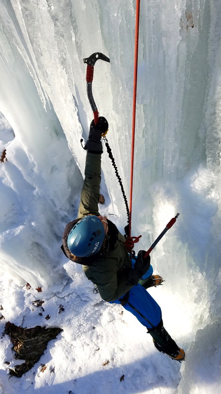 Climbing at Starbuck (Category:  Ice Climbing)