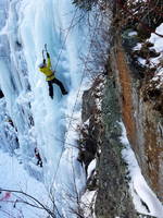 Emily at Pitchoff Quarry (Category:  Ice Climbing)