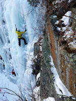 Emily at Pitchoff Quarry (Category:  Ice Climbing)