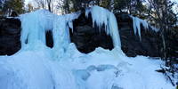 Panorama of the upper tier (Category:  Ice Climbing)