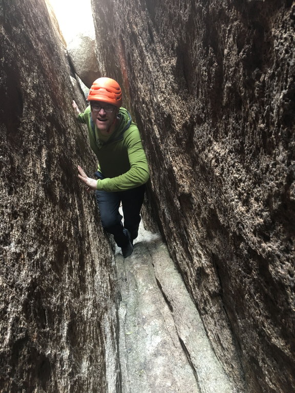 I actually fit in this part of the chimney (Category:  Climbing)