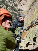 At the first belay (Category:  Climbing)