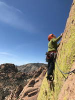 Leading the third pitch (Category:  Climbing)