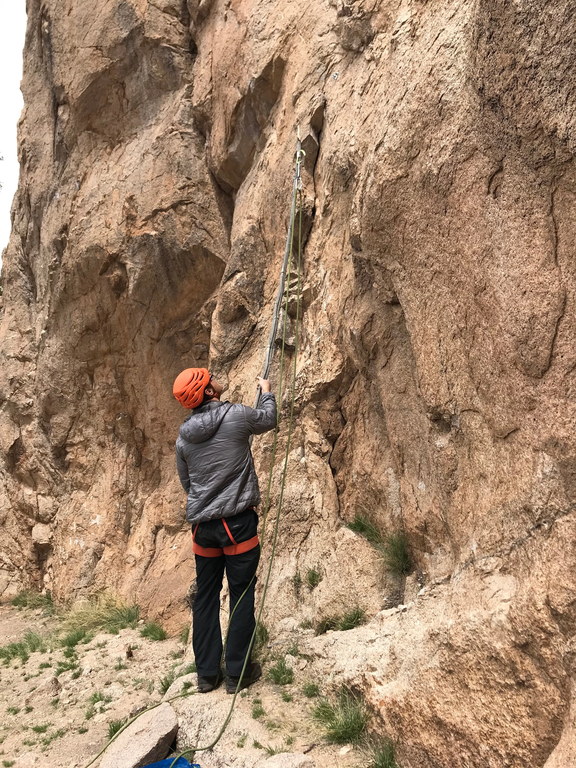 Century plant makes a good stick clip! (Category:  Climbing)