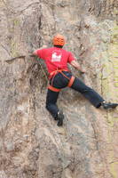 Modeling for the COE staff manual cover photo (Category:  Climbing)