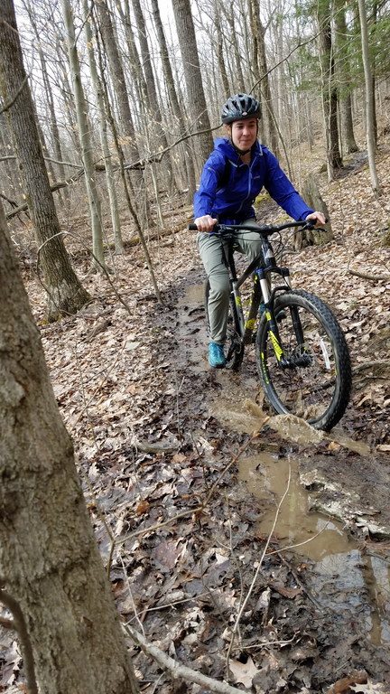 Lyra is a great trail dog (Category:  Biking)