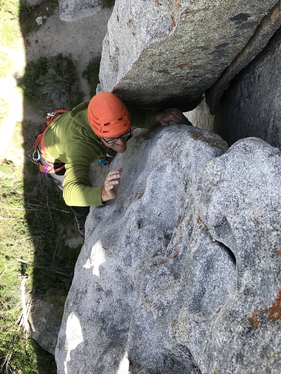 Me leading Animal Cracker (Category:  Climbing)