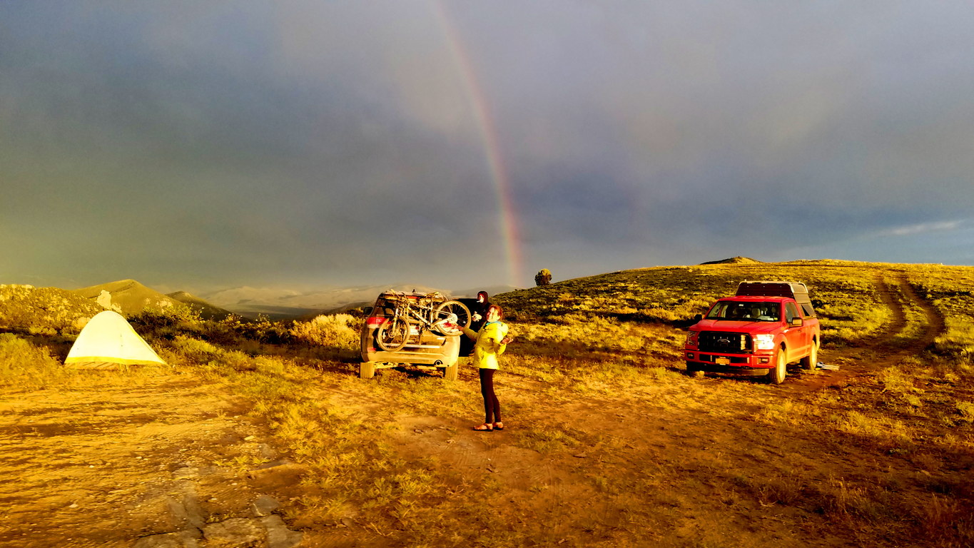 Double rainbow sunset (Category:  Climbing)