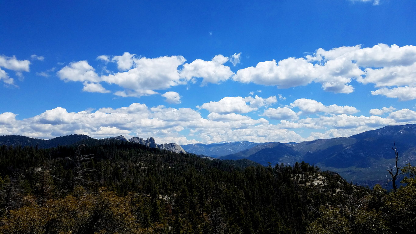 The Needles seen from Dome Rock (Category:  Climbing)