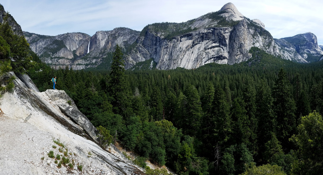 The view from Glacier Point Apron (Category:  Climbing)