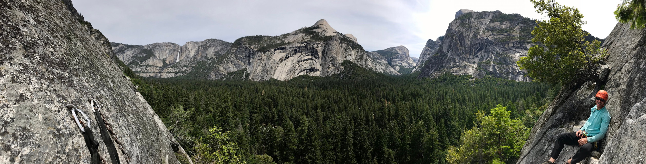 The view from Glacier Point Apron (Category:  Climbing)