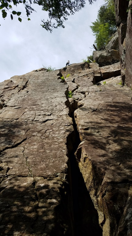 Emily leading Bozeman Bullet (Category:  Climbing)