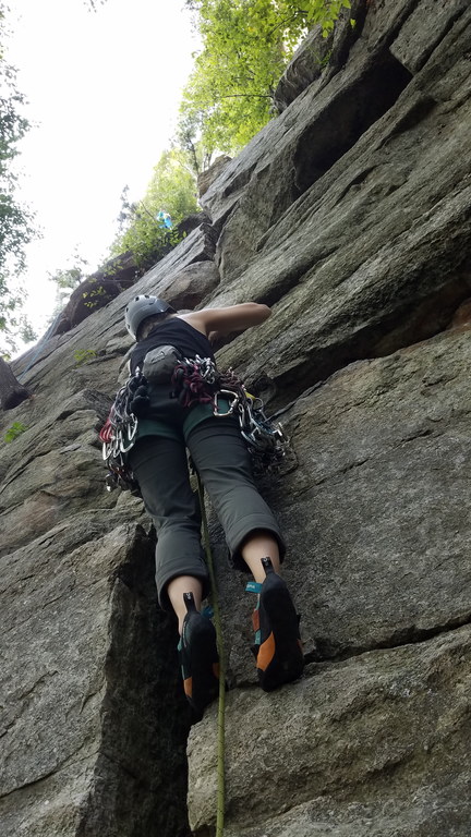 Emily leading Betty (Category:  Climbing)