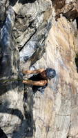 Emily following the first pitch of Classic (Category:  Climbing)