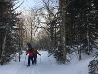 Adam happy to be on skis (Category:  Ice Climbing, Skiing)