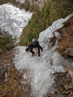 Finishing the route (Category:  Ice Climbing, Skiing)