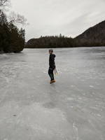 Back on Chapel Pond (Category:  Ice Climbing, Skiing)