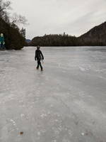Back on Chapel Pond (Category:  Ice Climbing, Skiing)