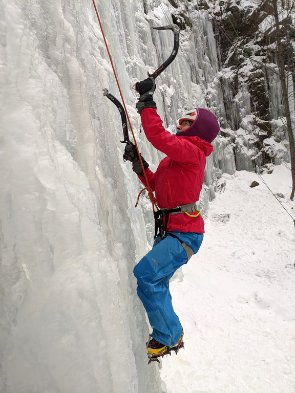 Emily at the Quarry (Category:  Ice Climbing)