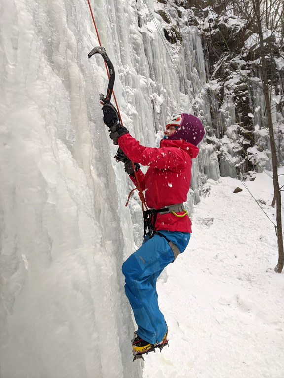 Emily at the Quarry (Category:  Ice Climbing)