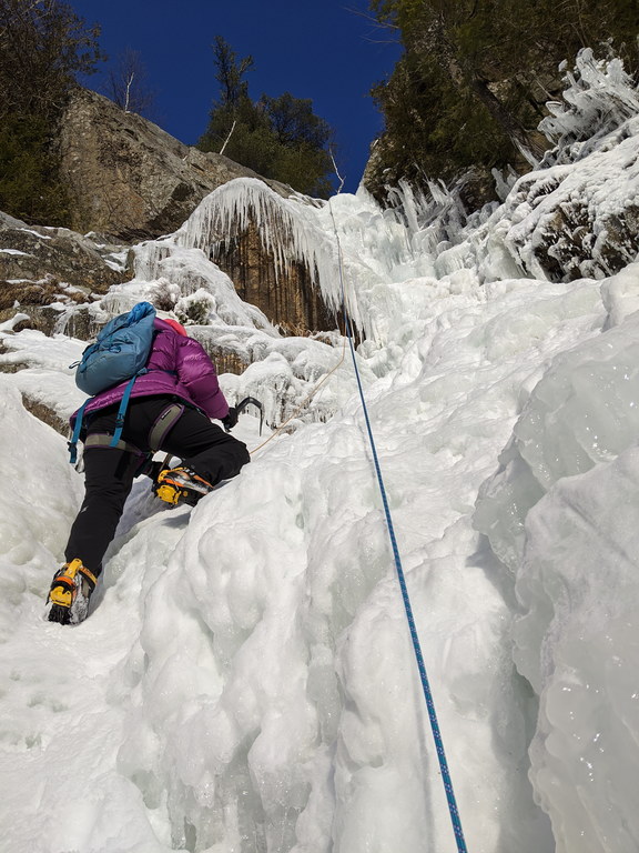 Libby on RBF (Category:  Ice Climbing)