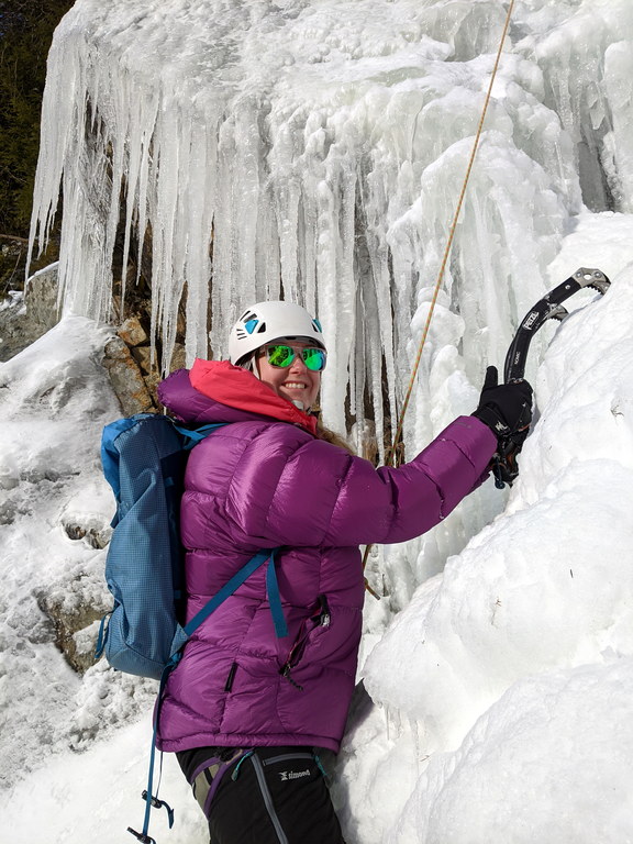 Libby on RBF (Category:  Ice Climbing)